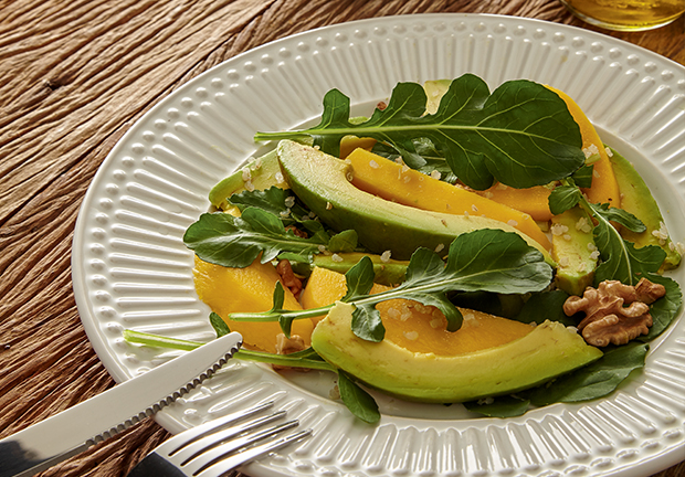 salada de abacate