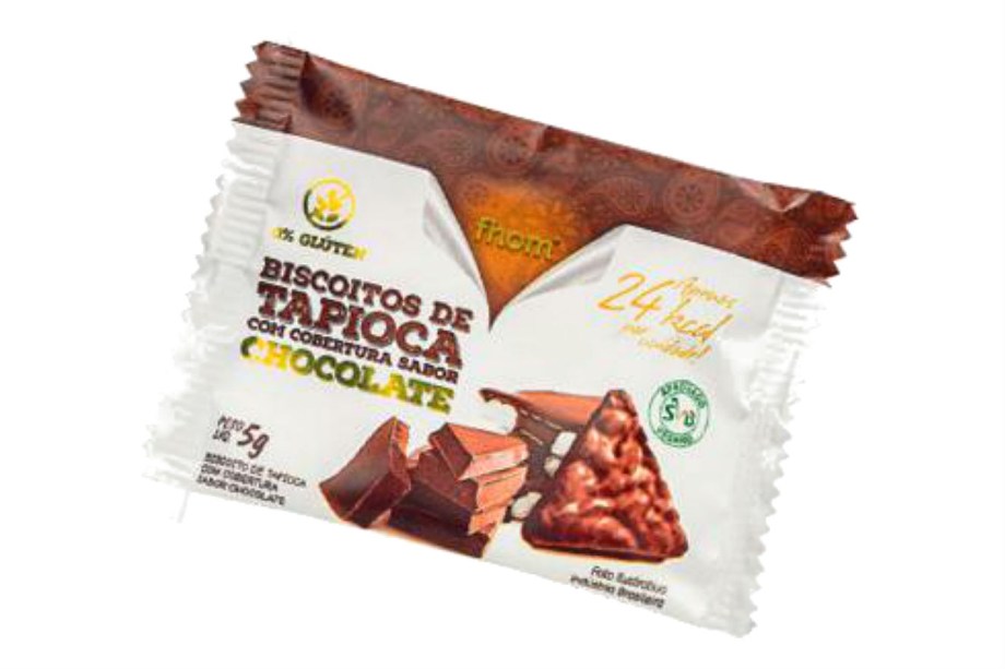 <span style="font-weight:400;">Vontade de um docinho? O biscoito de tapioca com cobertura de chocolate, da Fhom, possui só 24 calorias por unidade (5 g). Adoçado com sucralose, livre de glúten e com proteína da ervilha (R$ 18,90, a caixa com 12 unidades). *</span><i><span style="font-weight:400;">Preço pesquisado em maio de 2017</span></i><span style="font-weight:400;"> </span><span style="font-weight:400;"></span>