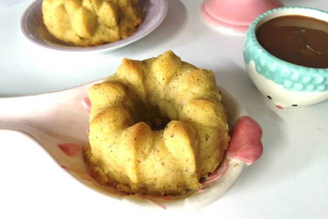 Bolo de fubá vegano