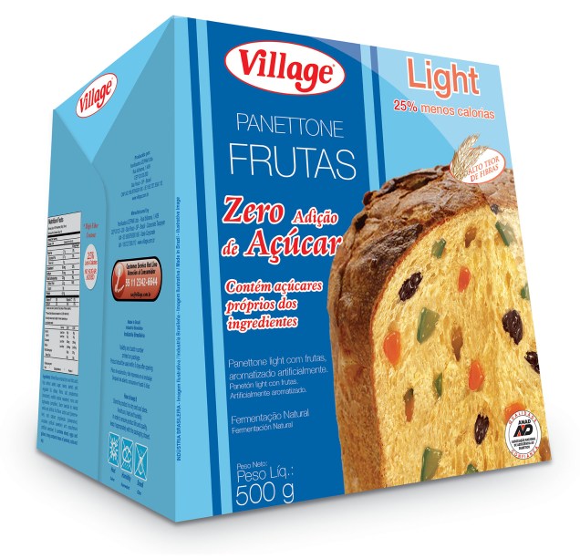 Panetone light de frutas, Village, 500g, R$14,90 em www.lojavillage.com.br Panetone light de frutas, Village, 500g, R$14,90 em www.lojavillage.com.br