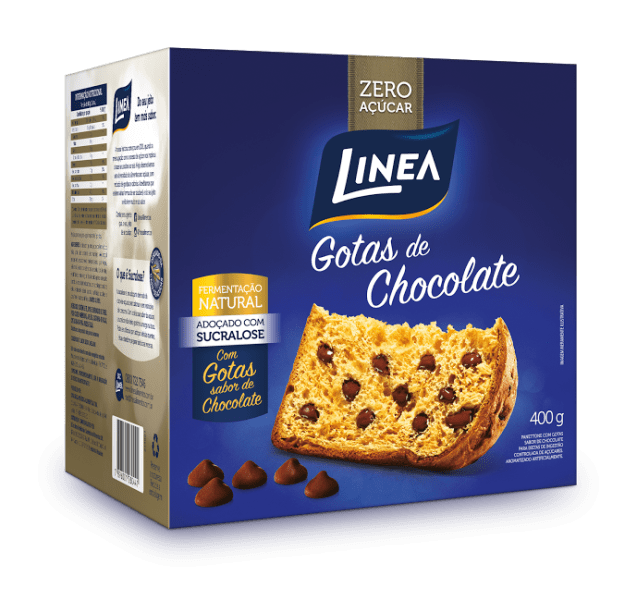 Chocotone gotas de chocolate, Linea, 400g, R$ 24,99