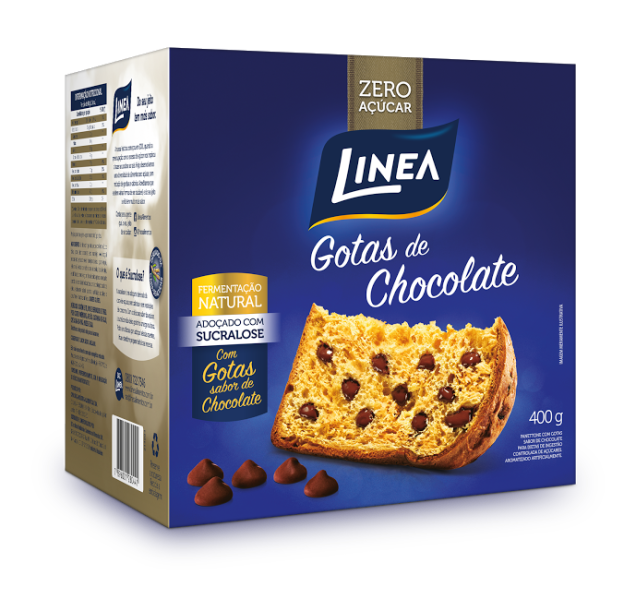 Chocotone gotas de chocolate, Linea, 400g, R$ 24,99 Chocotone gotas de chocolate, Linea, 400g, R$ 24,99