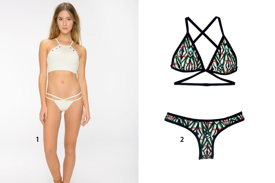 <div>Strappy ou com tiras - não importa como você chame este modelo -, ele é um sucesso! Além de deixar um desenho lindo no corpo, os strappy biquínis podem ser usados por baixo de uma blusa de seda, com jardineira ou como você quiser! As tiras funcionam tanto no top quanto na calcinha.</div>
<div></div>
<div>1. Biquíni, Triya, R$ 405;</div>
<div></div>
<div>2. Biquíni, Lenny Niemeyer, R$ 296</div>
<div></div>
<div>(Preços pesquisados em janeiro de 2017)</div>
<div></div> <div>Strappy ou com tiras - não importa como você chame este modelo -, ele é um sucesso! Além de deixar um desenho lindo no corpo, os strappy biquínis podem ser usados por baixo de uma blusa de seda, com jardineira ou como você quiser! As tiras funcionam tanto no top quanto na calcinha.</div>
<div></div>
<div>1. Biquíni, Triya, R$ 405;</div>
<div></div>
<div>2. Biquíni, Lenny Niemeyer, R$ 296</div>
<div></div>
<div>(Preços pesquisados em janeiro de 2017)</div>
<div></div>