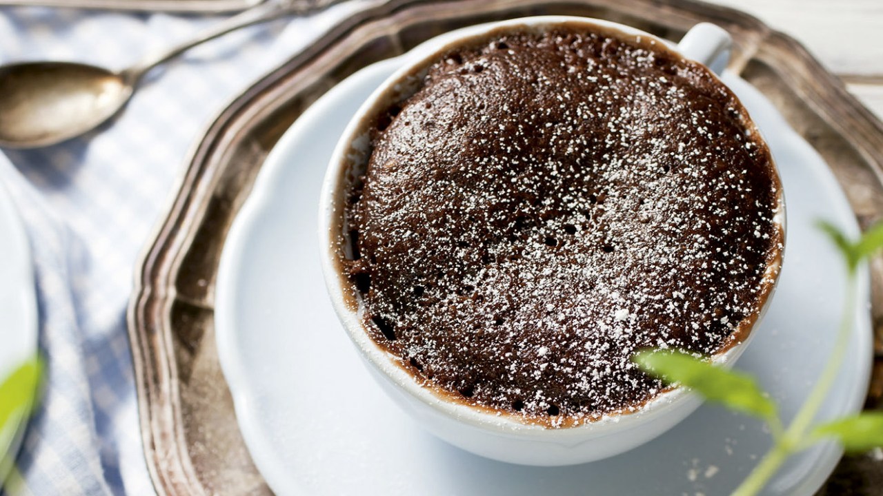 Bolinho de caneca proteico