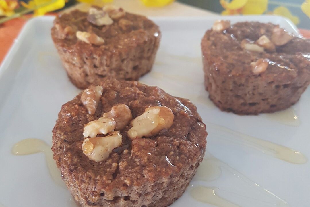 Bolinho termogênico de banana e nozes