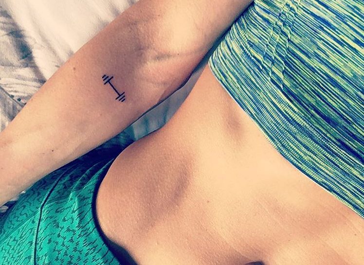 Tatuagem de pesinho de academia