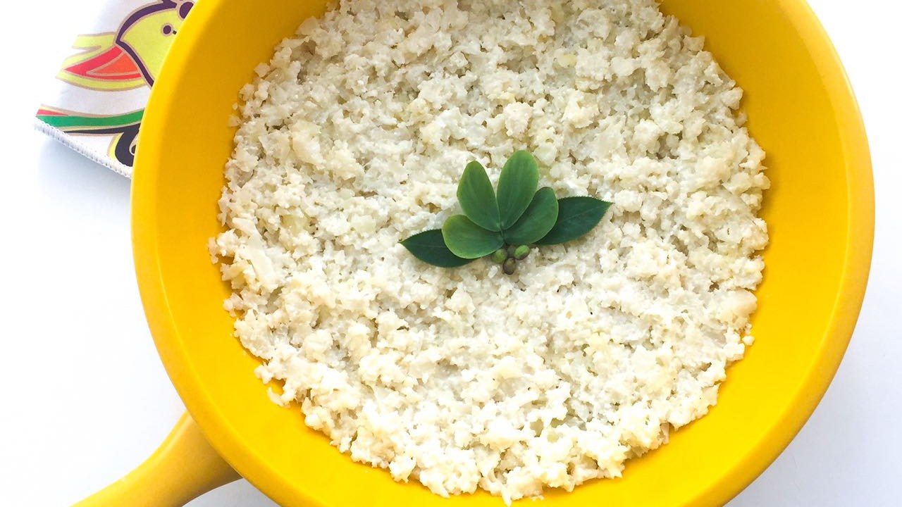 Risoto de couve-flor e creme de ricota