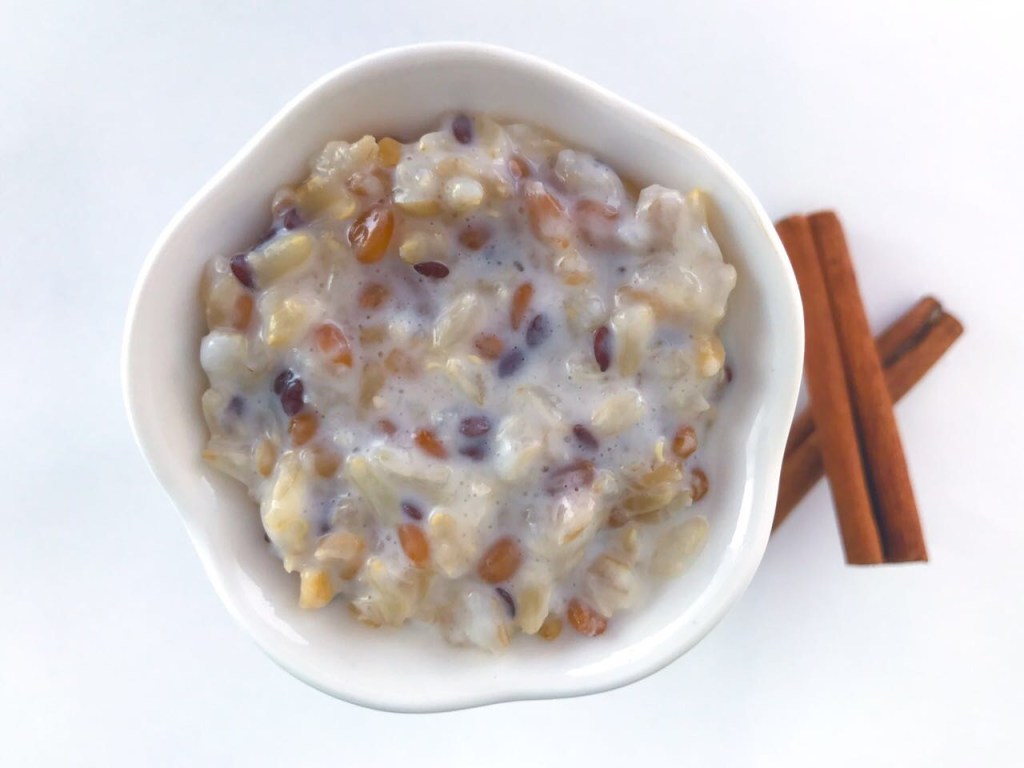 Arroz-doce integral e zero açúcar para uma sobremesa saudável