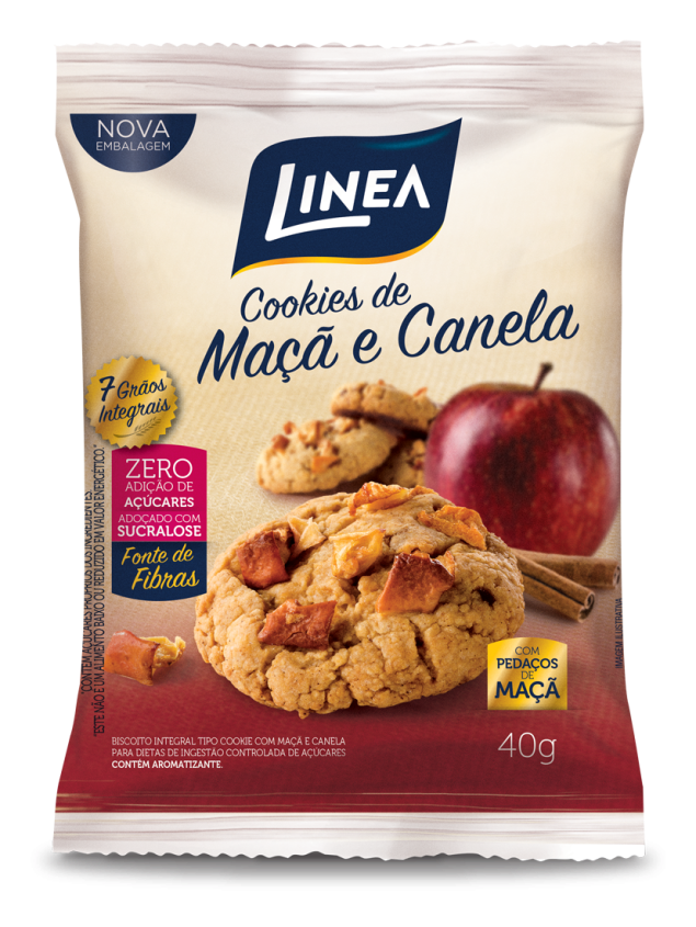 Por ser uma fonte de carboidrato, o Cookie Linea pode ser consumido antes do treino.