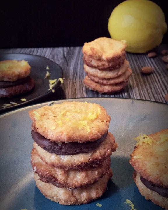 Sanduíche de cookie saudável