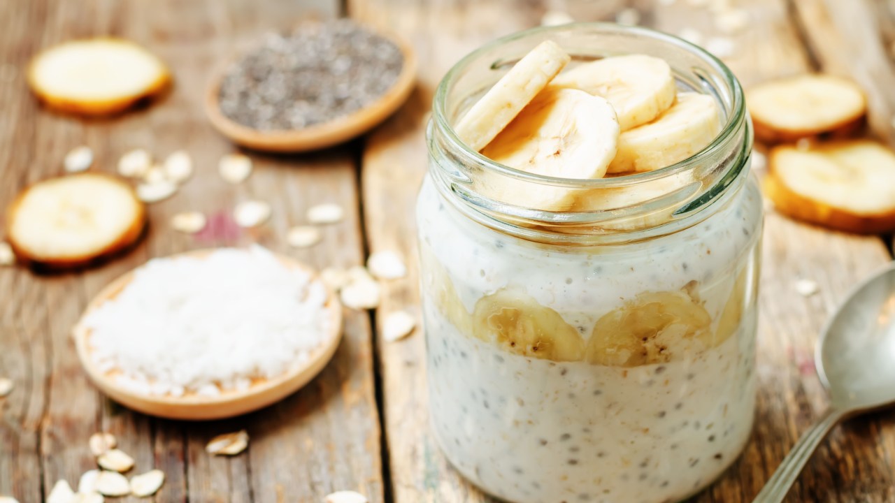 Pote de overnight oats