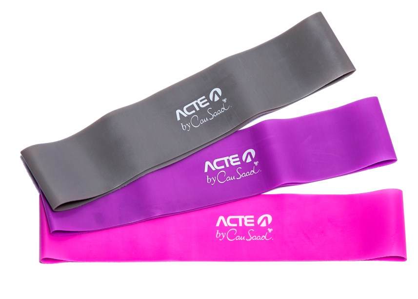 Conjunto de Mini band, ACTE by Cau Saad; R$ 49,90, disponível em www.actesports.com.br