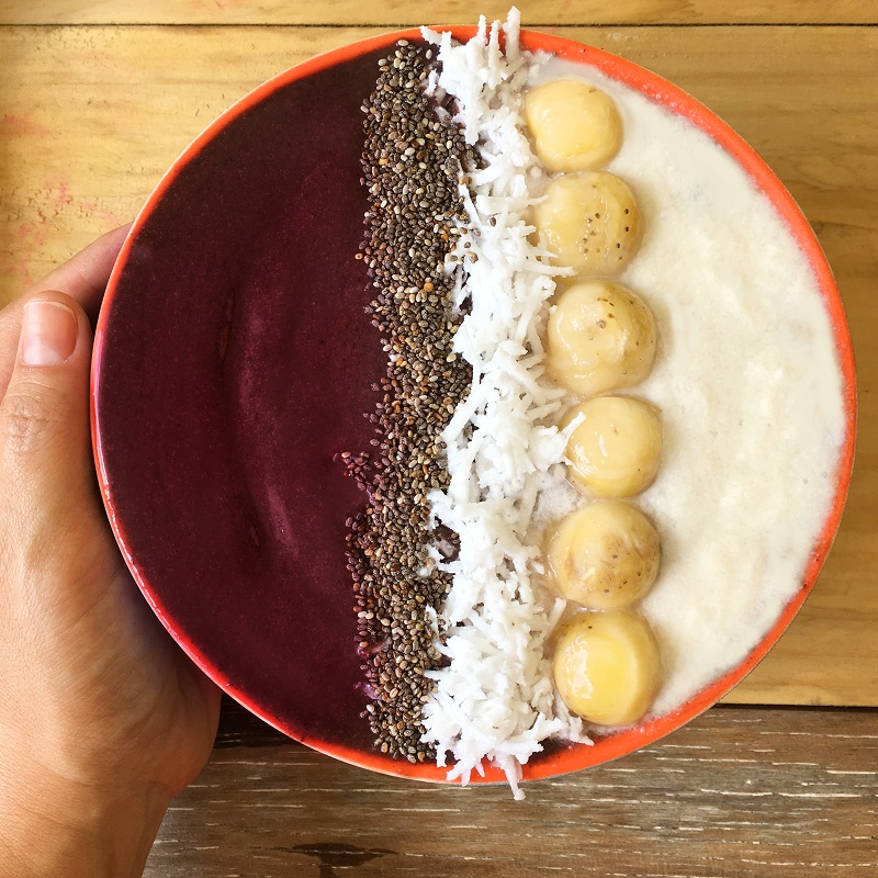 Bowl de açaí e cupuaçu