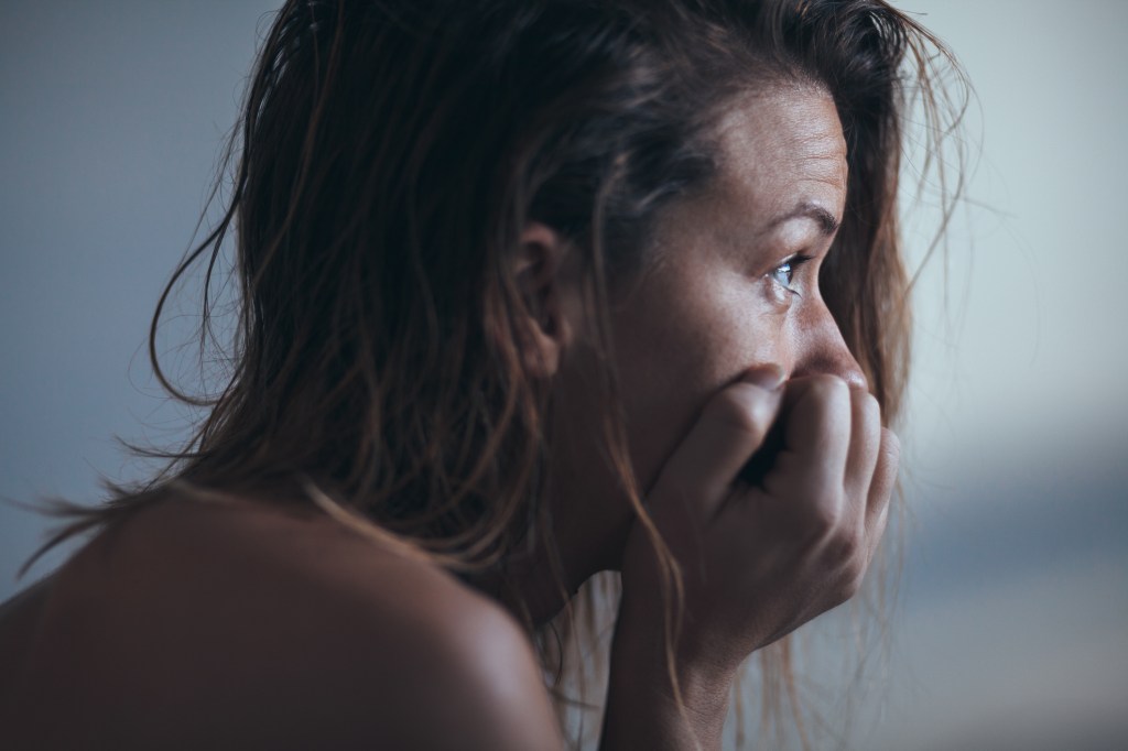 Mulher sofrendo de depressão