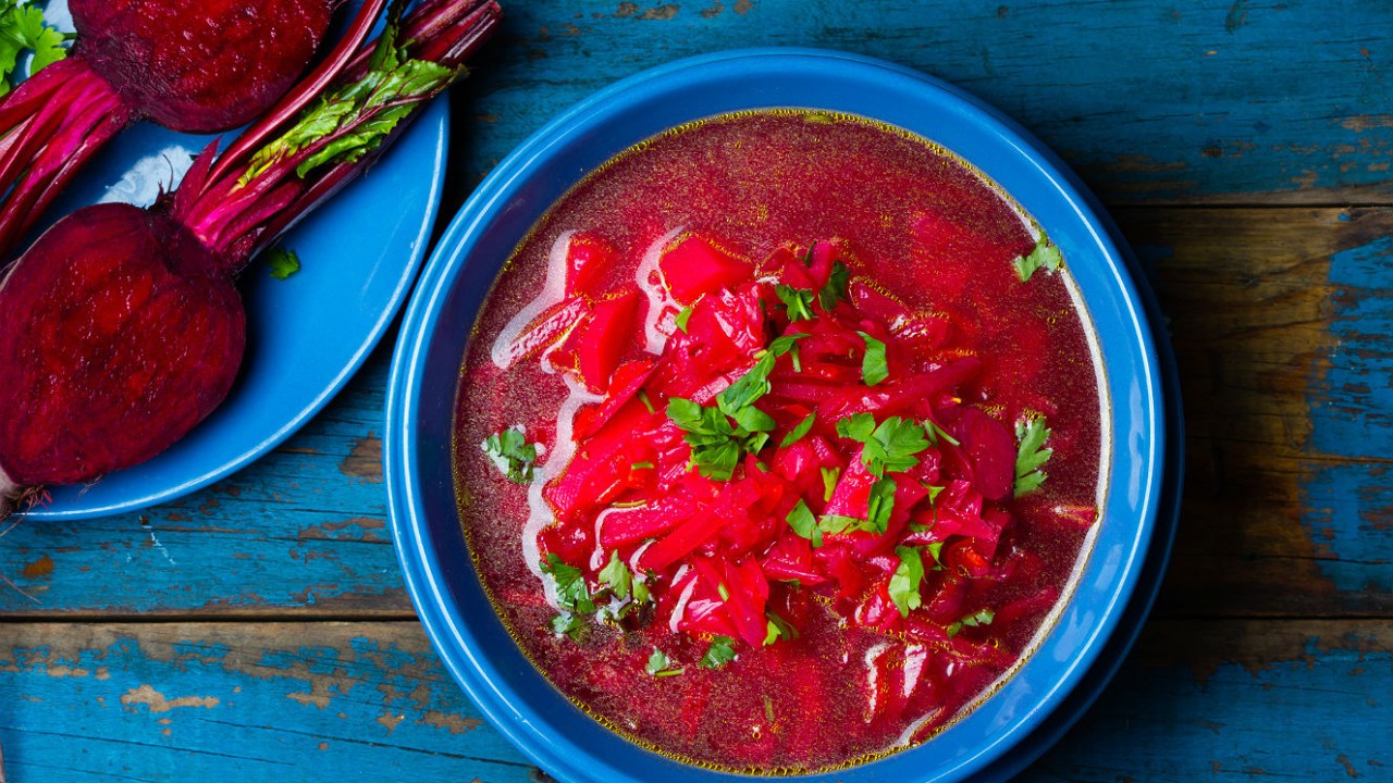 sopa de beterraba