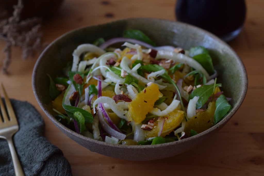 receita de salada de erva-doce com laranja