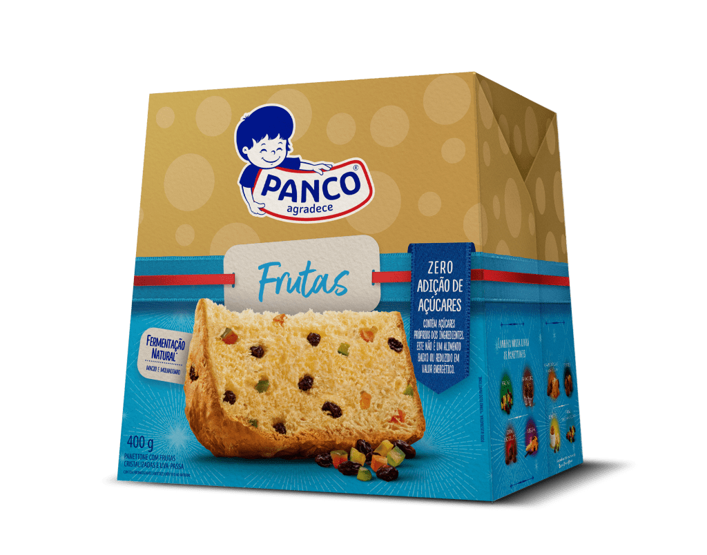 Frutas Zero Adição de Açúcares panetone panco