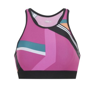 CEA_top feminino esportivo ace estampado geométrico com bojo removível decote nadador pink_R�59.99 top feminino esportivo ace estampado geométrico com bojo removível decote nadador pink