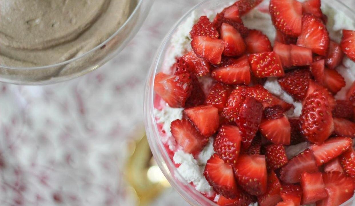 Mousse de chocolate branco