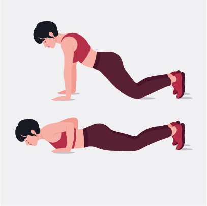 flexão de braço treino em casa no frio
