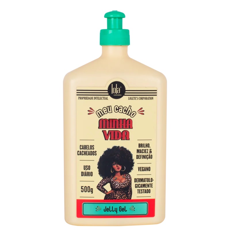 lola-cosmetics-meu-cacho-minha-vida-jelly-gel-500g embalagem do produto em um fundo branco