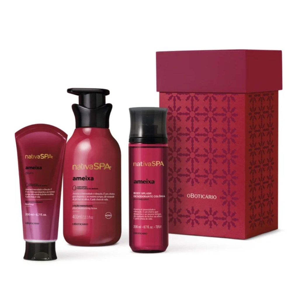 Kit Presente Natal Nativa SPA Ameixa