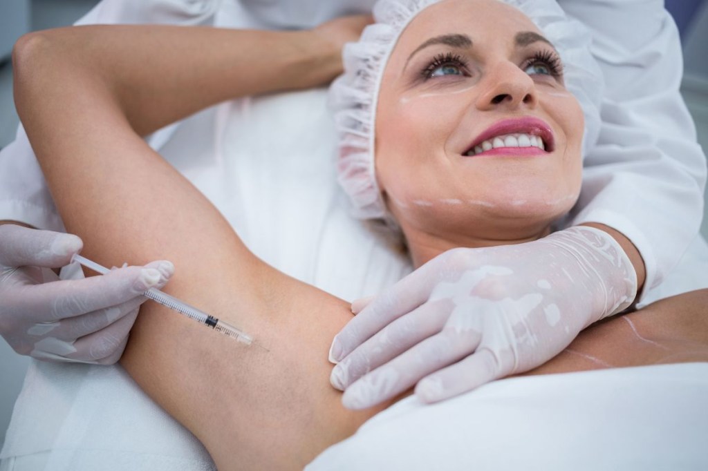 Como exatamente o botox pode vencer a transpiração?