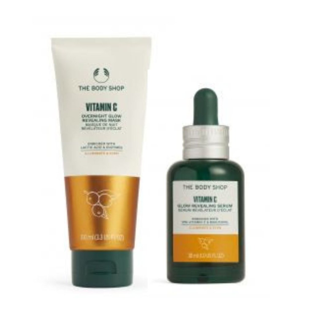 the body shop Vitamina C Sérum Facial e Vitamina C Máscara Noturna The Body Shop
