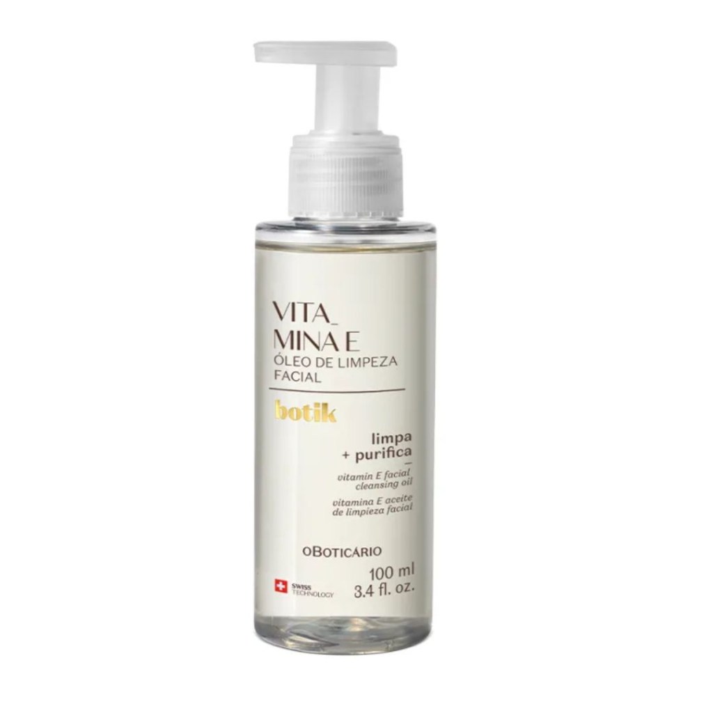 oboticario Óleo de Limpeza Facial Vitamina E Botik