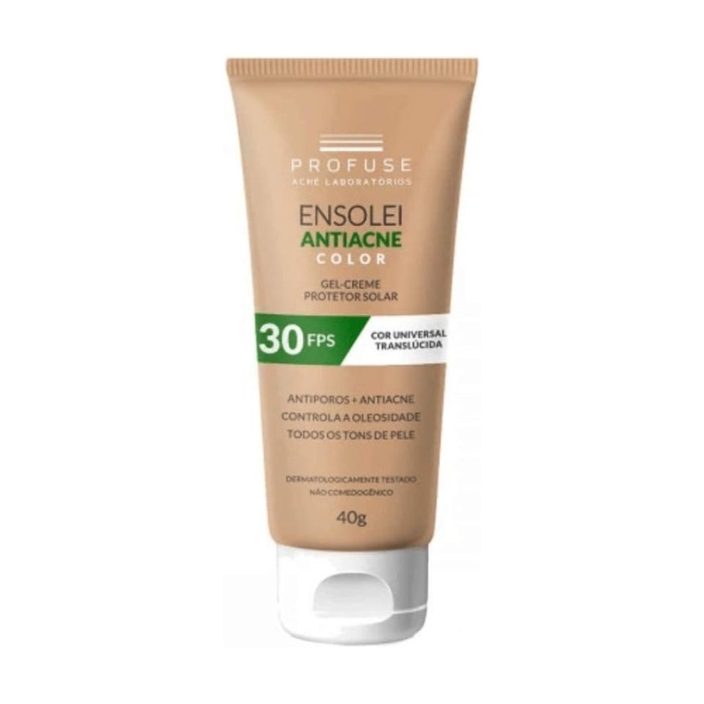 ensolei antiacne color Protetor Solar Facial Ensolei Antiacne