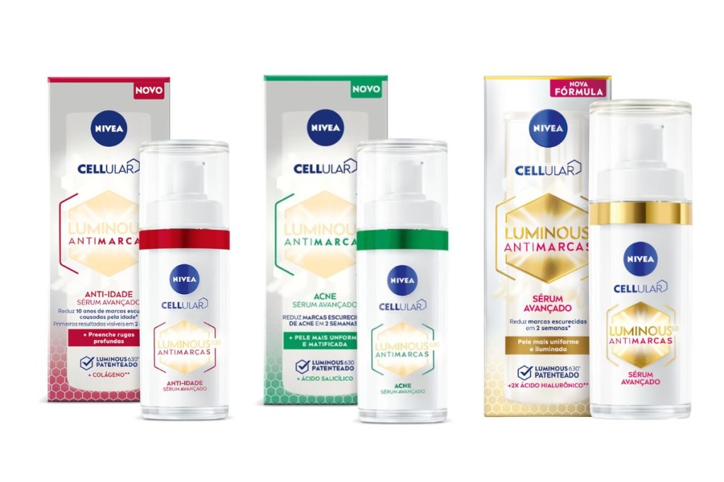 nivea séruns Séruns da linha Luminous630