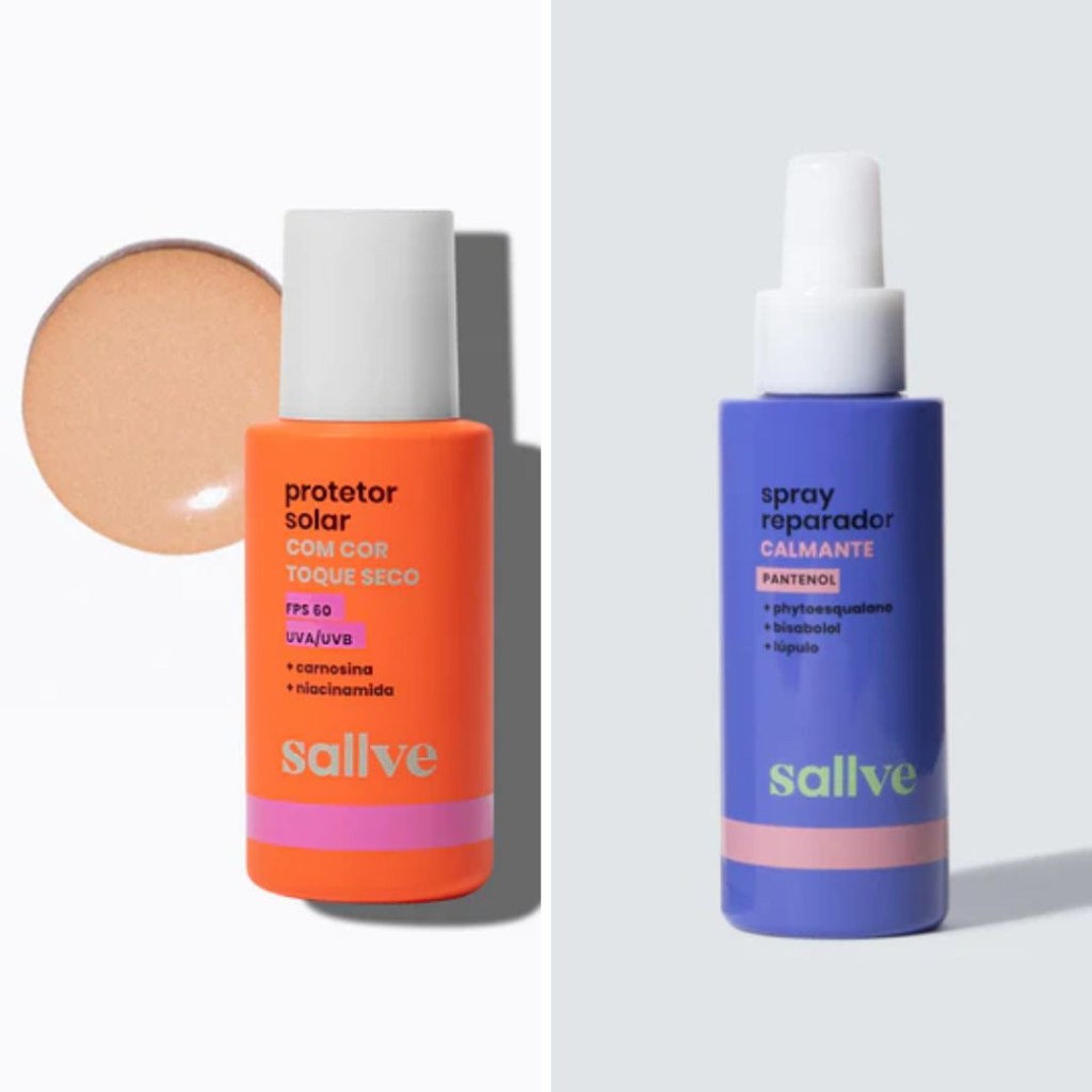 sallve Sallve Protetor com Cor e Spray Reparador