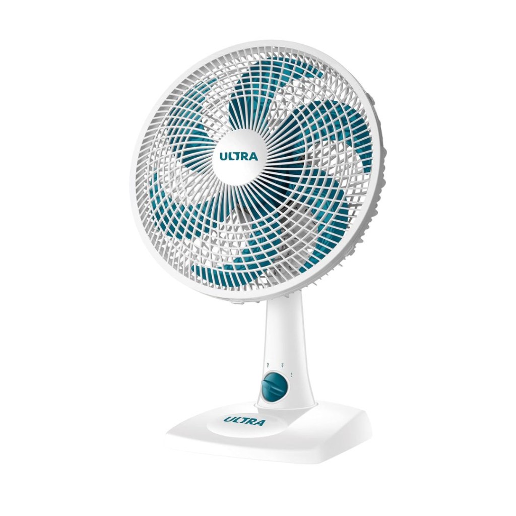 Ventilador de mesa 30cm Ultra Ventilador de mesa Branco e Azul Ultra