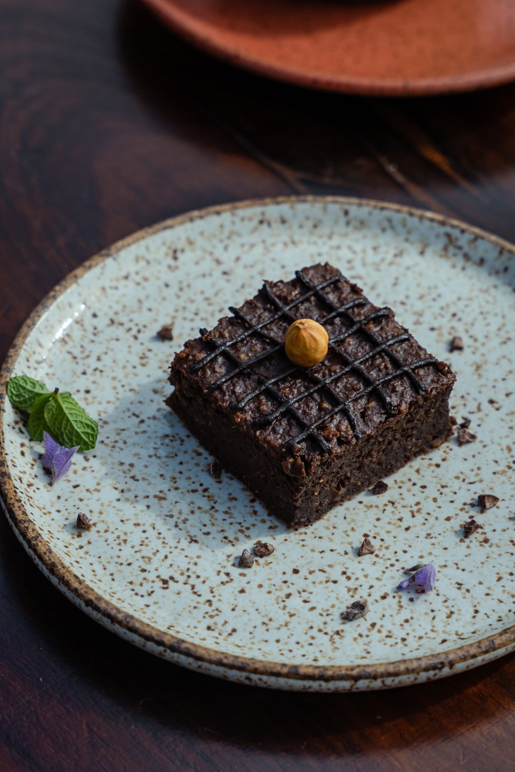 Brownie de batata doce com ganache de chocolate funcional