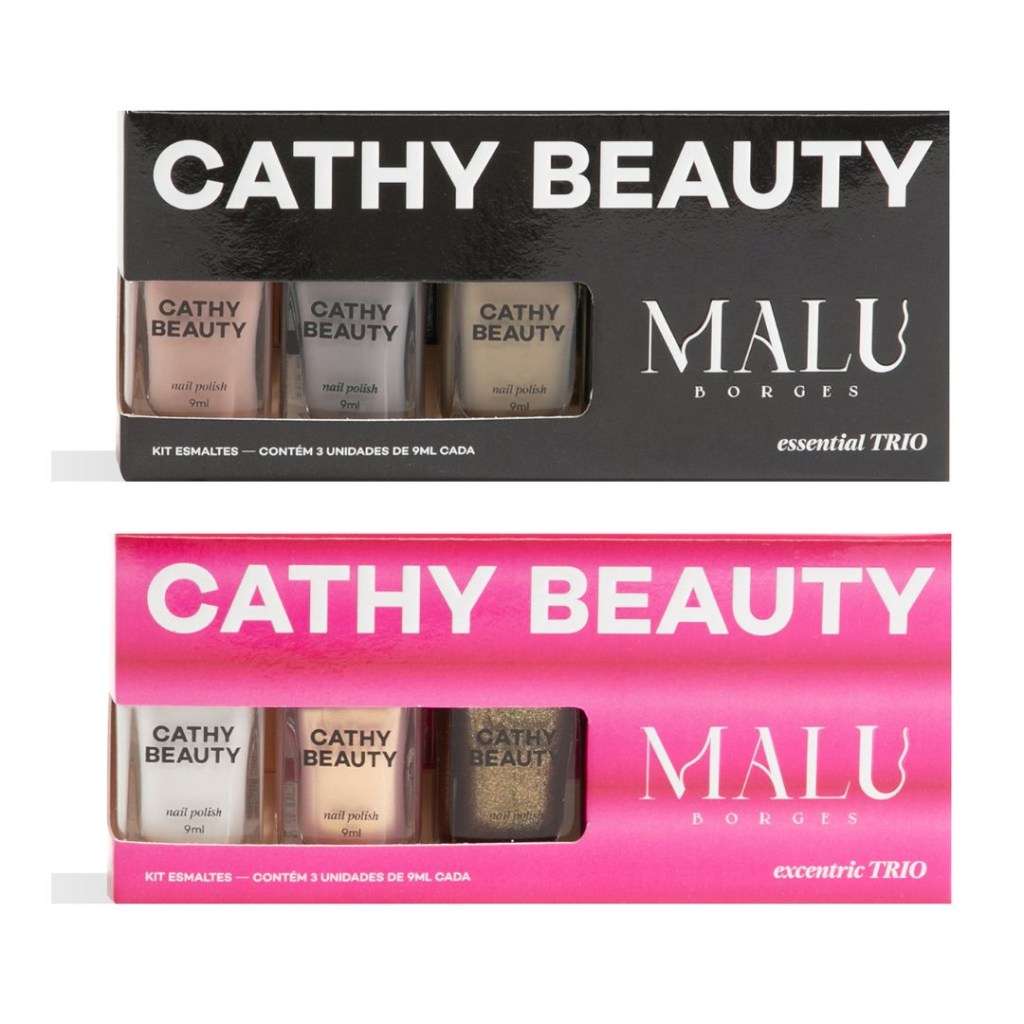 cathy beauty malu borges Trios de Esmaltes assinado por Malu Borges