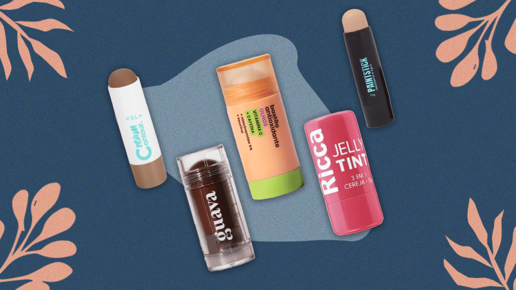 Bastões de maquiagem: descubra os produtos nacionais que facilitam seu dia a dia