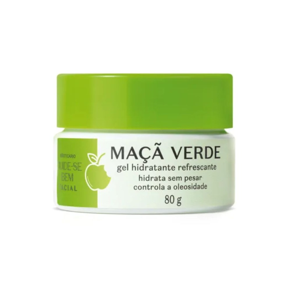 hidratante facial refrescante Gel Hidratante Refrescante Facial Cuide-se Bem Feira Maçã Verde