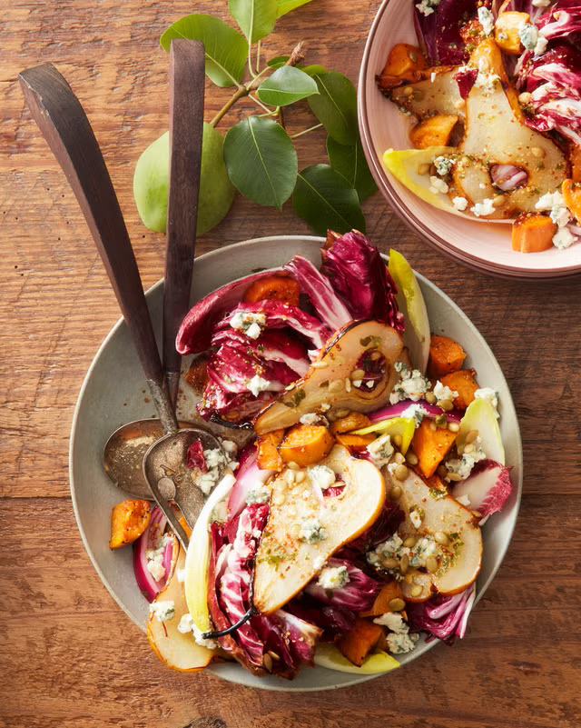 salada de pera assada .