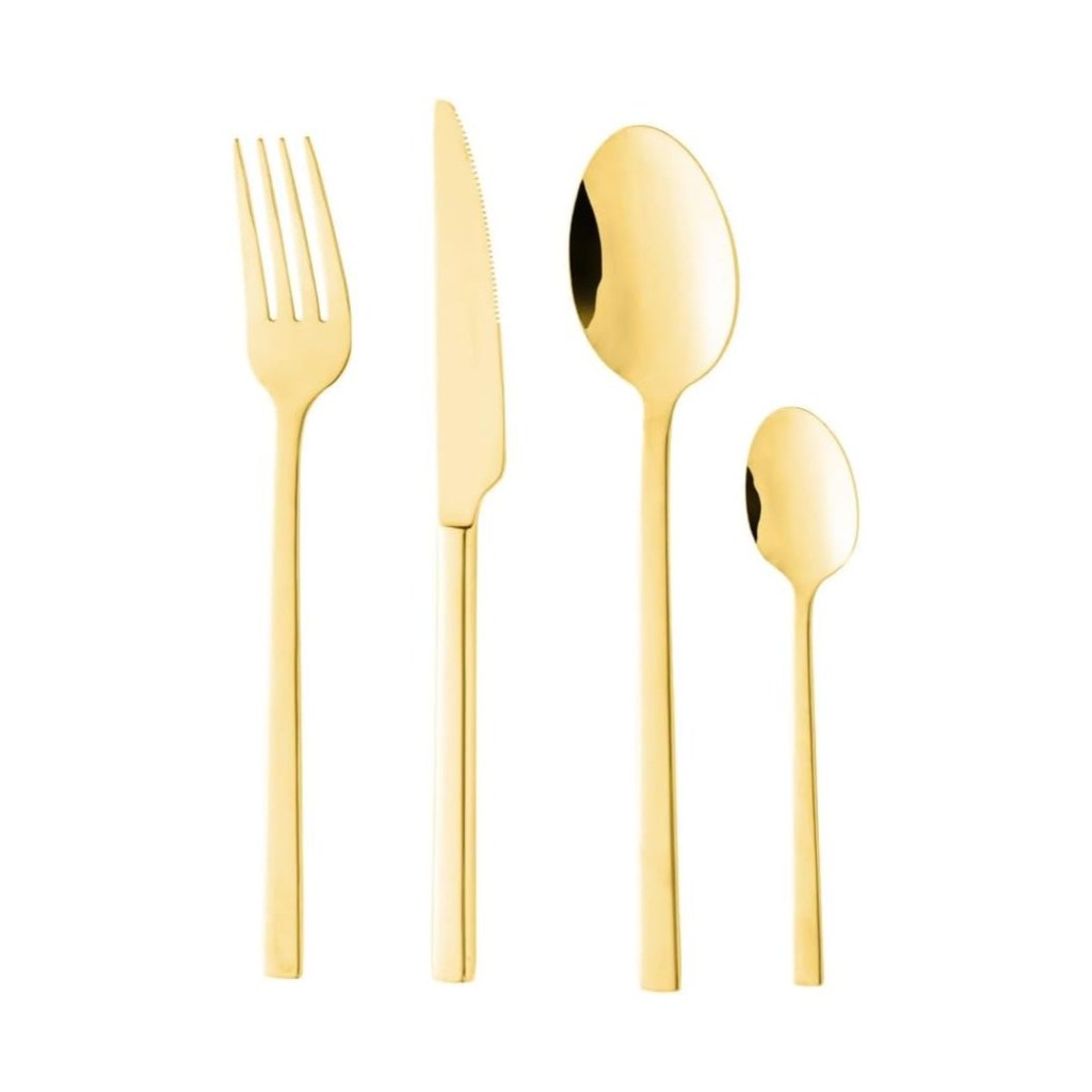jogo de talheres dourado jogo de talheres dourado para mesa posta de Natal