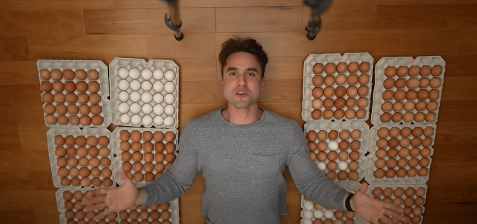 Antes e depois: A dieta dos 30 ovos de Joseph Everett e seus efeitos no corpo