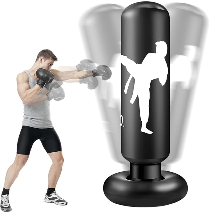 Coluna de boxe inflável, Saco de Boxeo Inflable, Saco Pesado Equipamento de Boxe