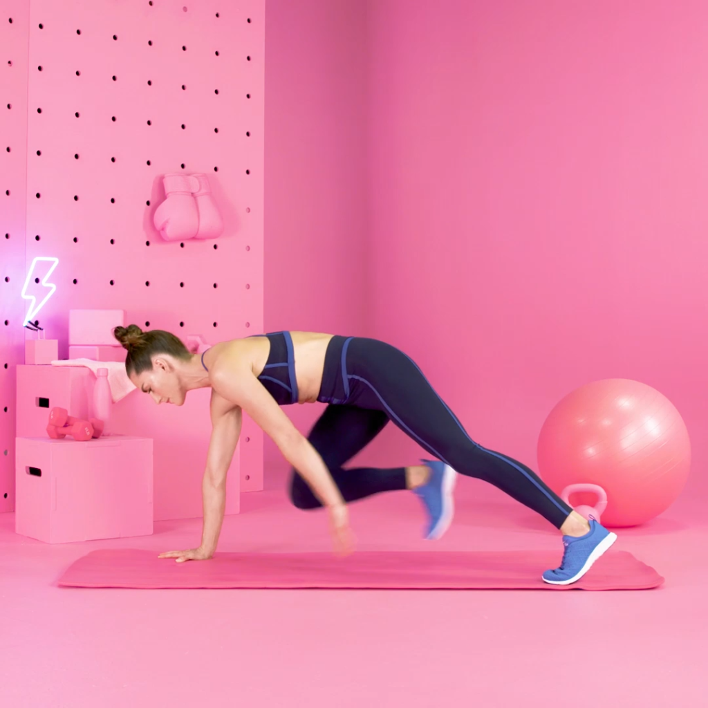 prancha com toque nos dedos dos pés