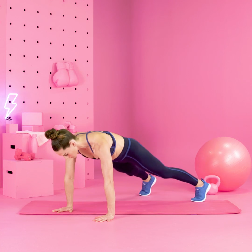 polichinelos na prancha